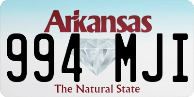 AR license plate 994MJI