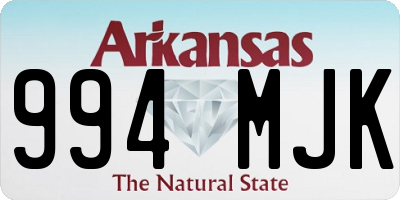 AR license plate 994MJK