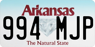 AR license plate 994MJP