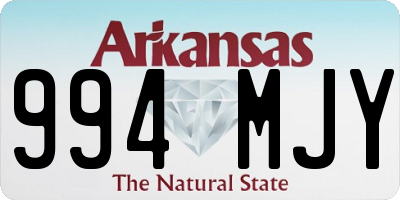 AR license plate 994MJY