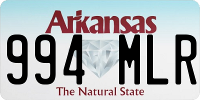 AR license plate 994MLR