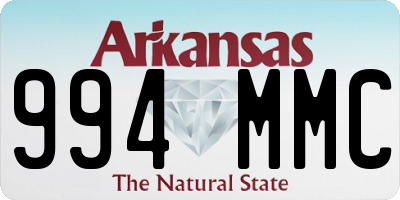 AR license plate 994MMC