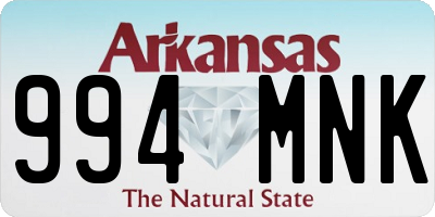 AR license plate 994MNK