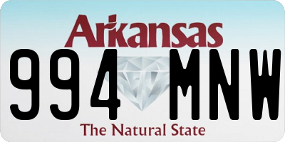 AR license plate 994MNW