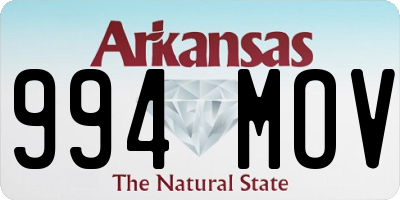 AR license plate 994MOV