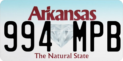 AR license plate 994MPB
