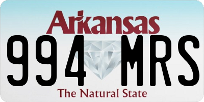 AR license plate 994MRS