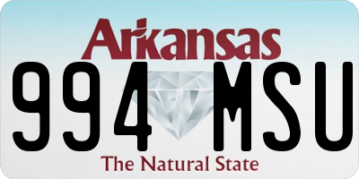 AR license plate 994MSU