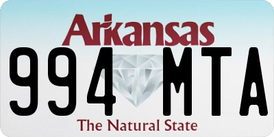 AR license plate 994MTA