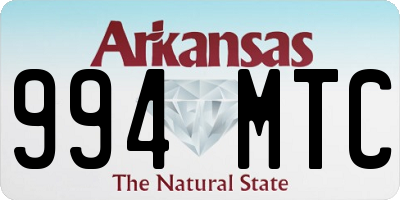 AR license plate 994MTC