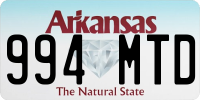 AR license plate 994MTD