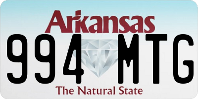 AR license plate 994MTG