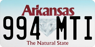 AR license plate 994MTI