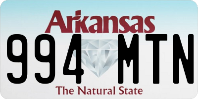 AR license plate 994MTN
