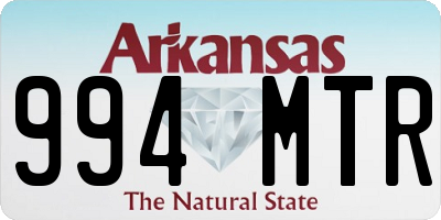 AR license plate 994MTR