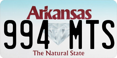 AR license plate 994MTS