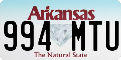 AR license plate 994MTU