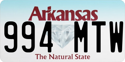 AR license plate 994MTW