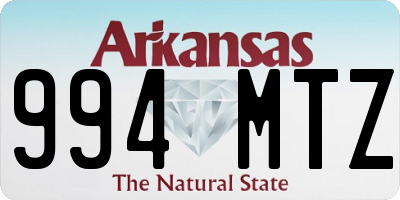 AR license plate 994MTZ