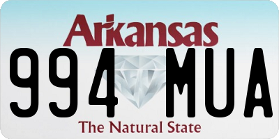 AR license plate 994MUA