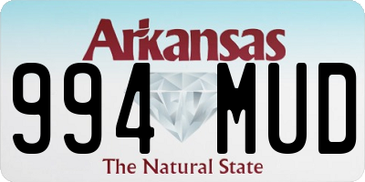 AR license plate 994MUD