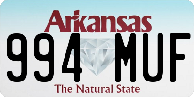 AR license plate 994MUF