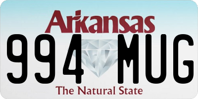 AR license plate 994MUG