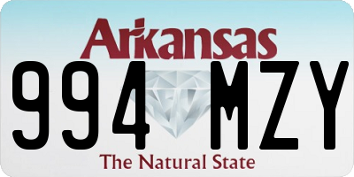 AR license plate 994MZY