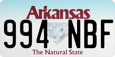 AR license plate 994NBF