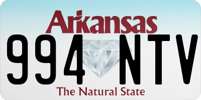 AR license plate 994NTV
