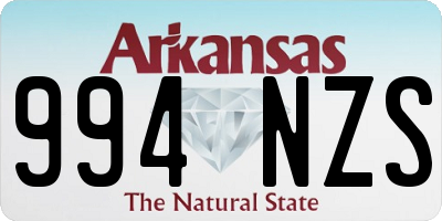AR license plate 994NZS