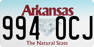 AR license plate 994OCJ