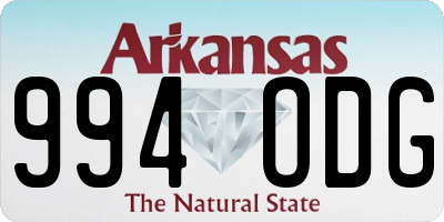 AR license plate 994ODG