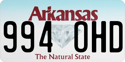 AR license plate 994OHD