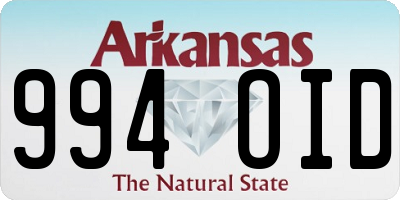 AR license plate 994OID