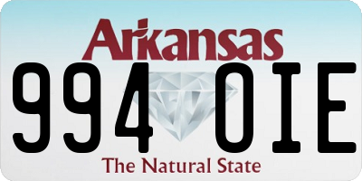 AR license plate 994OIE