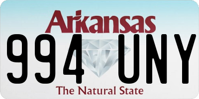 AR license plate 994UNY
