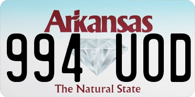 AR license plate 994UOD
