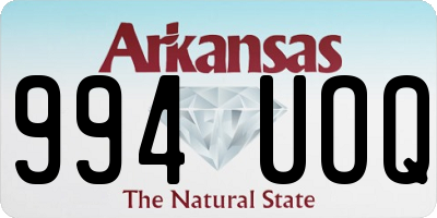 AR license plate 994UOQ