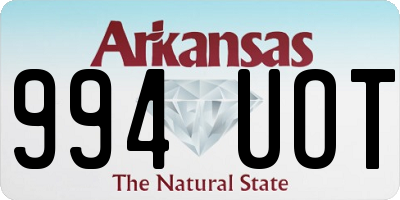 AR license plate 994UOT