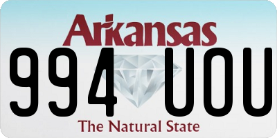 AR license plate 994UOU