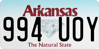 AR license plate 994UOY