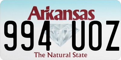 AR license plate 994UOZ
