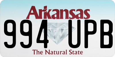 AR license plate 994UPB