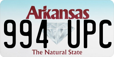 AR license plate 994UPC