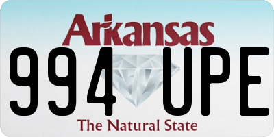 AR license plate 994UPE