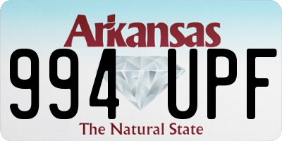 AR license plate 994UPF