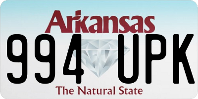 AR license plate 994UPK
