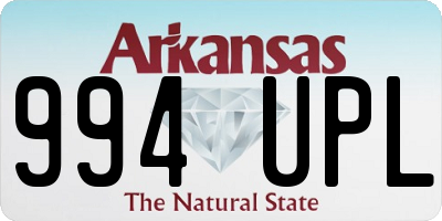 AR license plate 994UPL