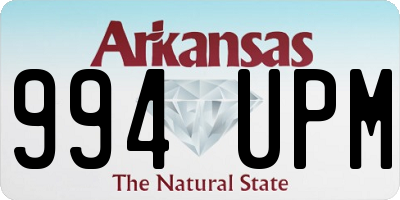 AR license plate 994UPM